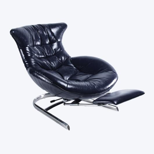 Designer loungestol med fodstøtte MF-RLC-001