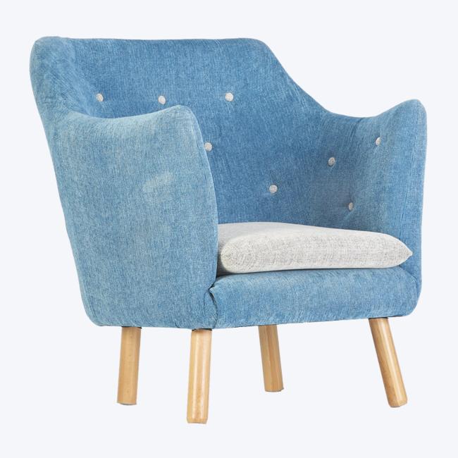 Designer lounge lænestol træfødder enkelt sofa GK88