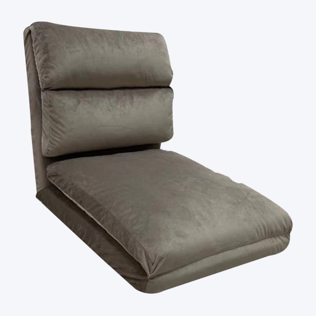 Foldbar loungepude justerbar gulv doven hvilestol enkelt sofa 4A-50S